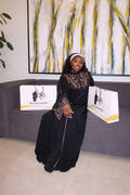 Embroided bloom abaya