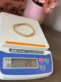 18karat gold ball bracelet