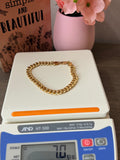 18karat gold Cuban hand chain