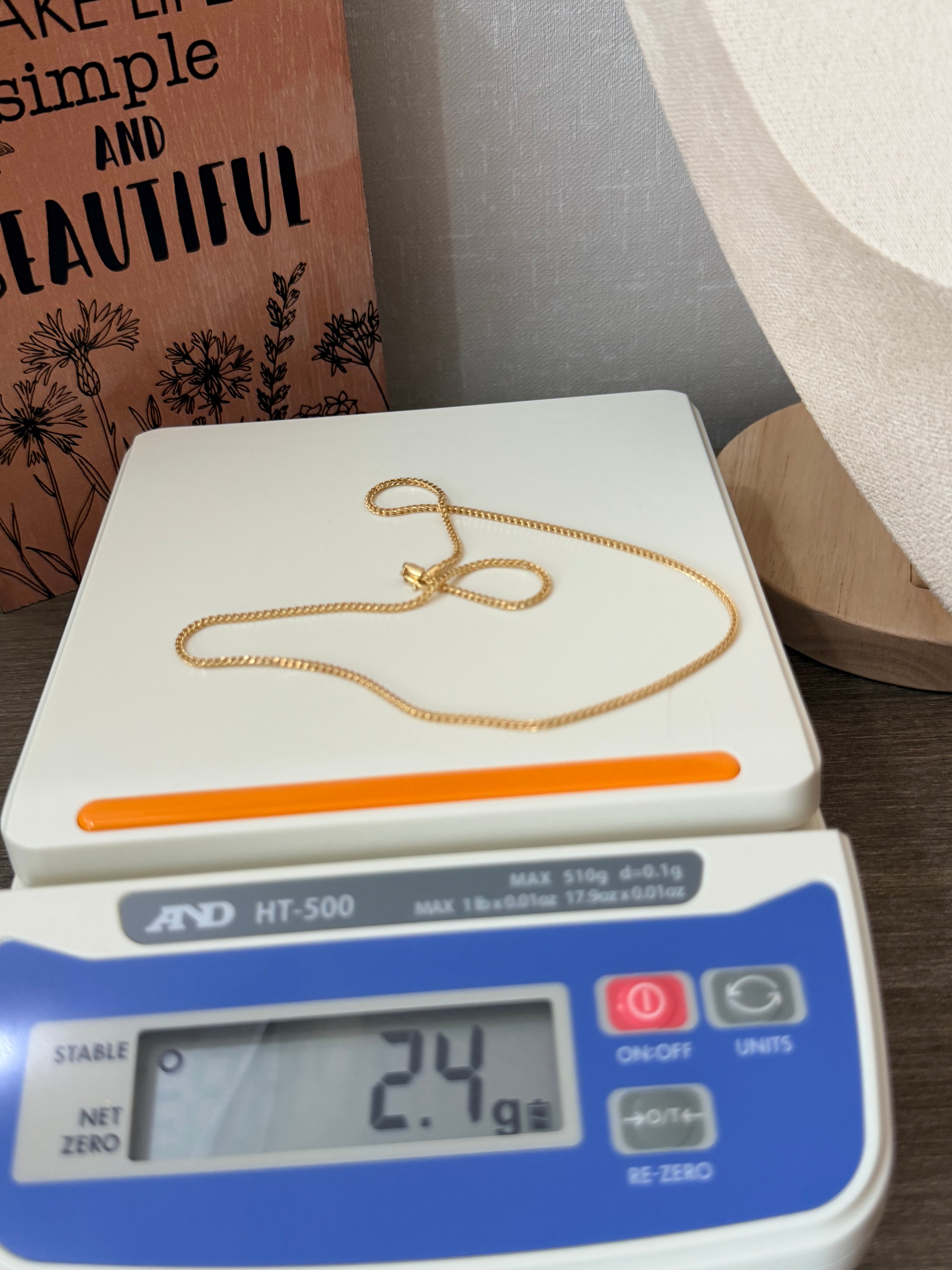 18karat gold Franco 16 inches 2.41grams