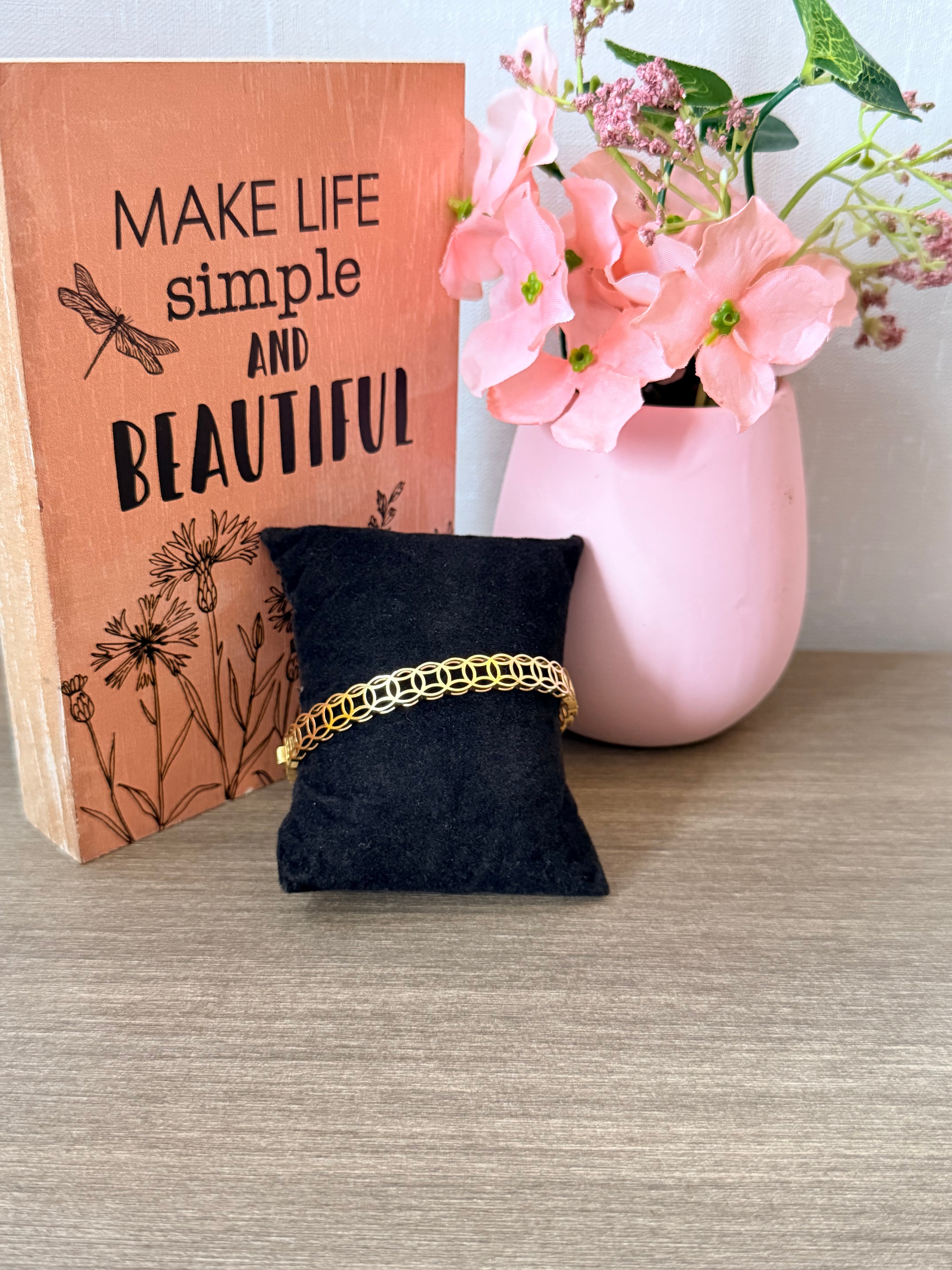 18karat gold unisex bangle