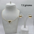 18karat gold heart shaped half set (cord necklace )