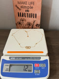 18karat gold minimalist necklace