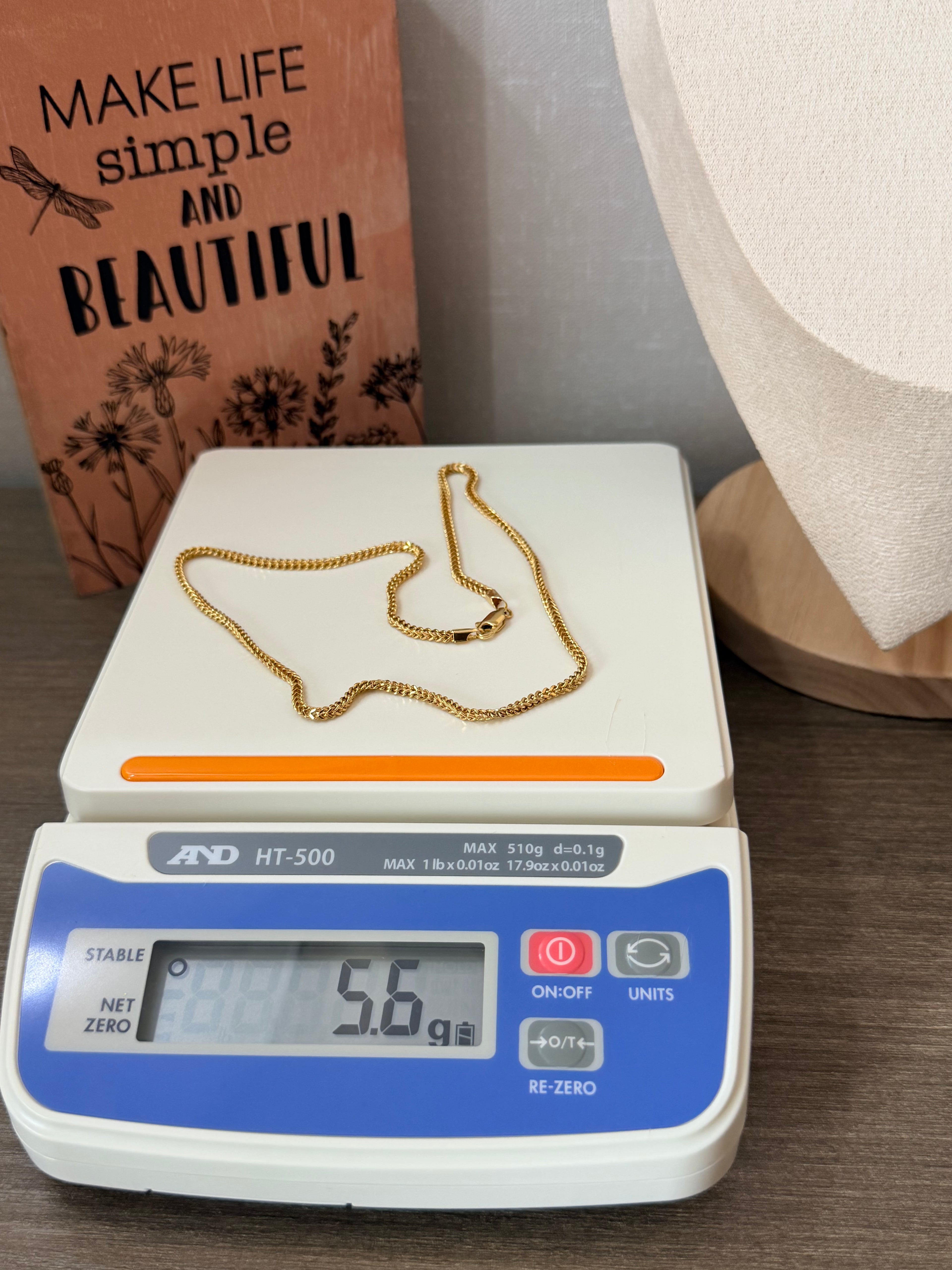 18karat gold Franco chain (18 inches )5.6grams