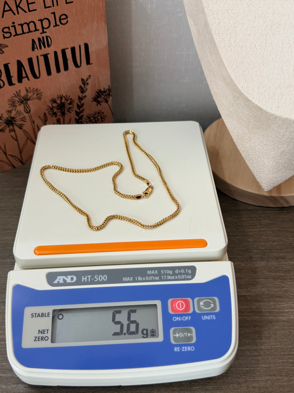 18karat gold Franco chain (18 inches )5.6grams