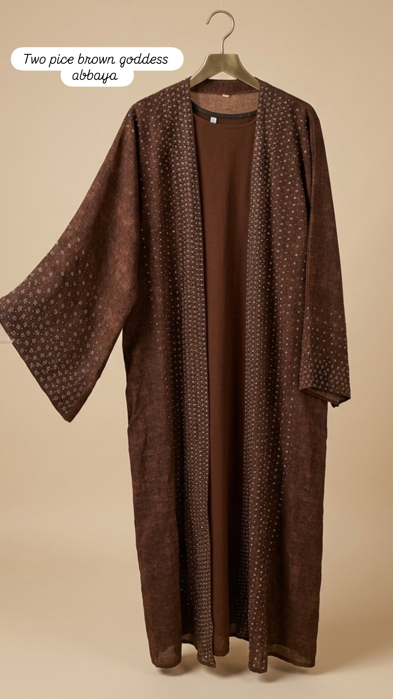 Blossom luxe embellished two piece abbaya