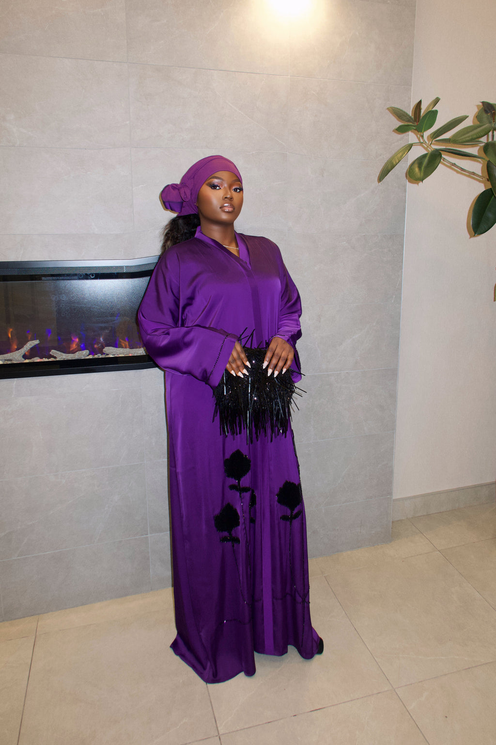 Bloom beaded abaya