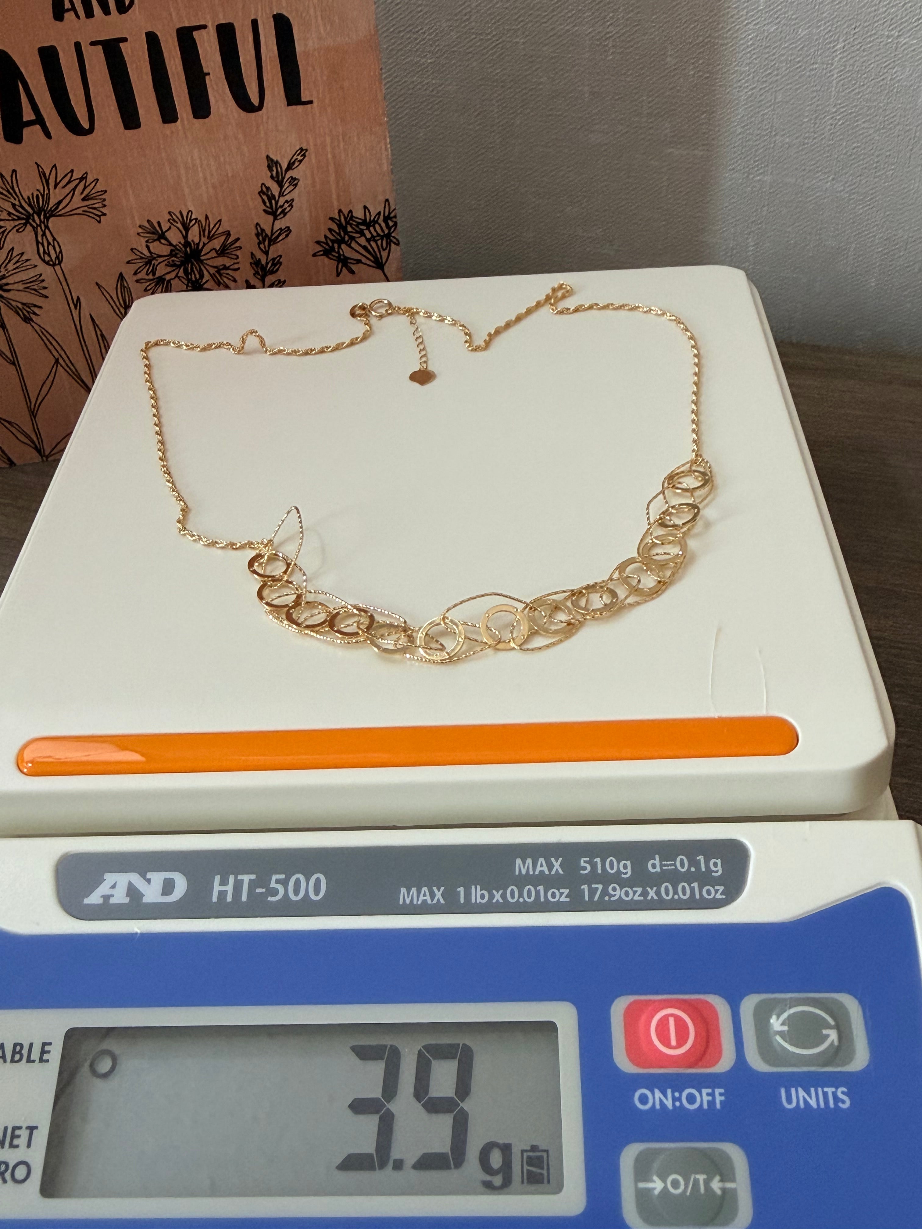 18karat gold string necklace