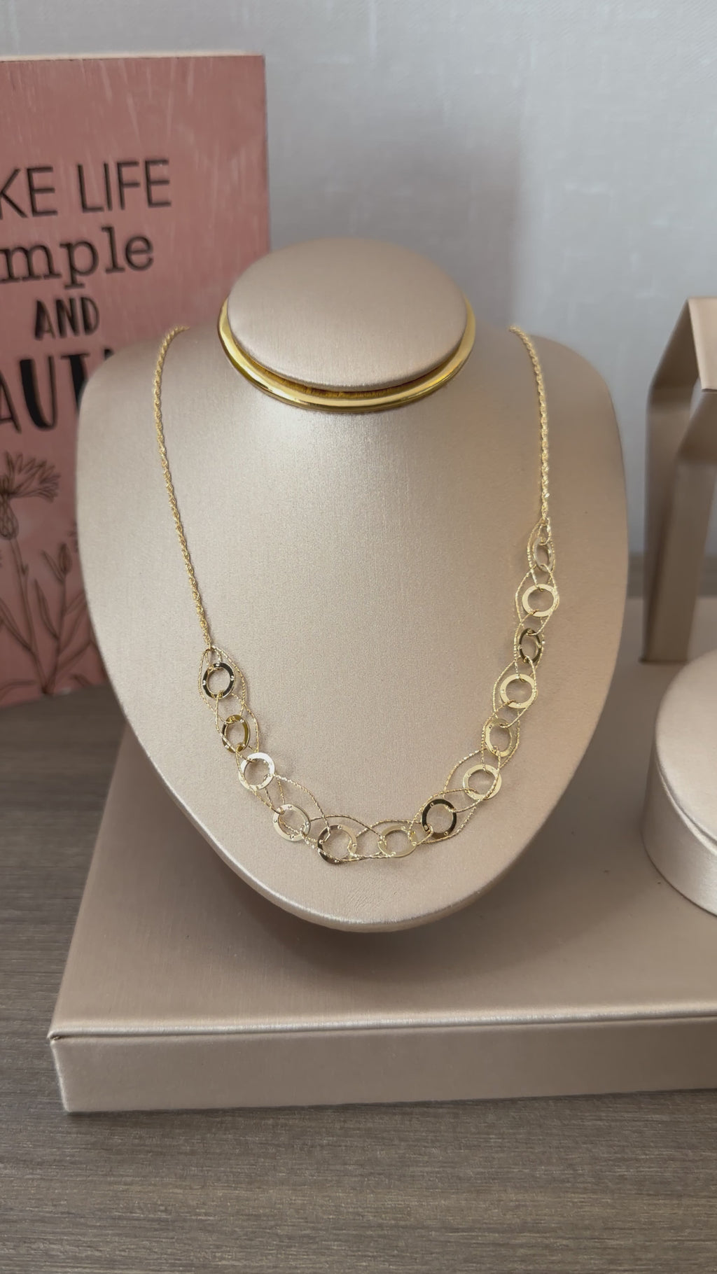 18karat gold string necklace